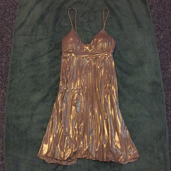 Forever 21 Dresses & Skirts - Gold Mini Dress